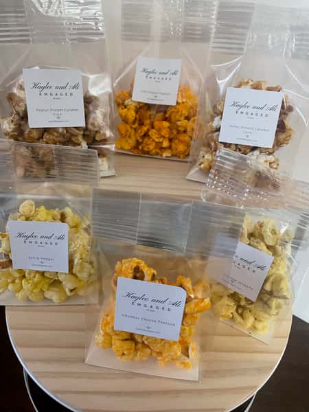 Packaged sweets on display