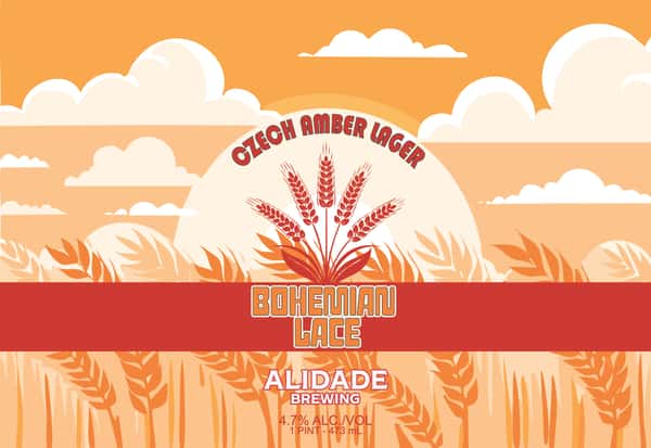 Bohemian Lace - Czech Amber Lager - 4 Pack Cans