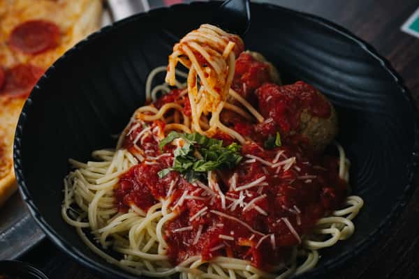 Spaghetti with Homemade Meatballs