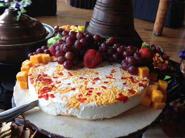 cheese with various fruit