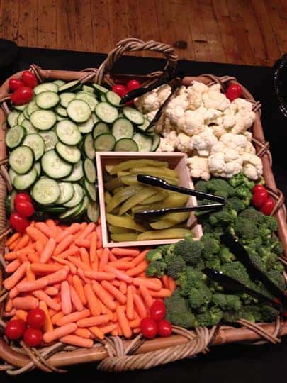 cucumbers, carrots, broccoli and califlower