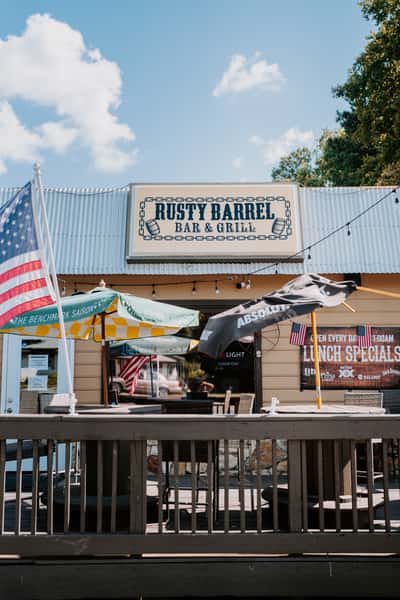 Exterior of The Rusty Barrel