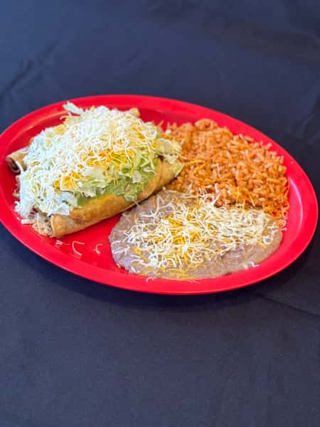 #6 4 Taquitos Plate