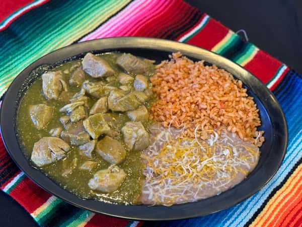#8 Chile Verde Plate