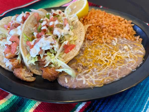 #14 2 Fish Tacos Plate