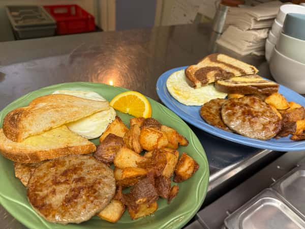 2 egg breakfast sausage