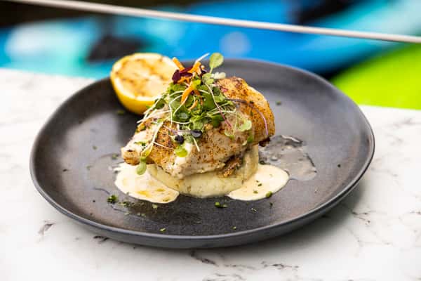 Pan seared sea bass