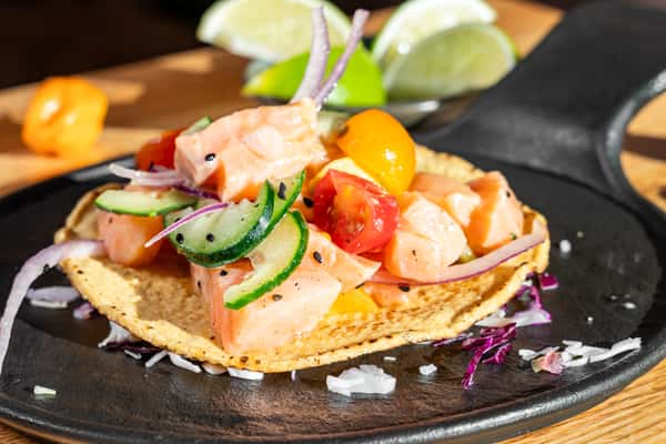 Salmon Tostada