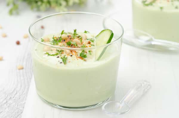 Cauliflower Shooters with Crisp Brussel Sprouts