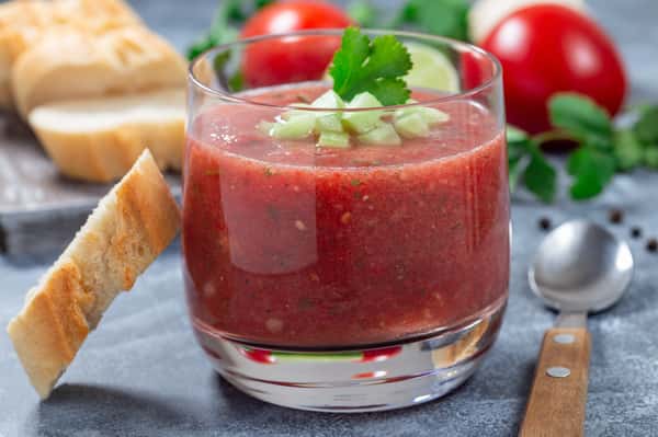 Tomato Soup Shooters with Mini Grilled Cheese