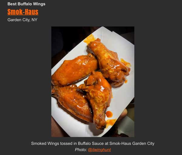 Smok-Haus | Best Buffalo Wings on LI 2021