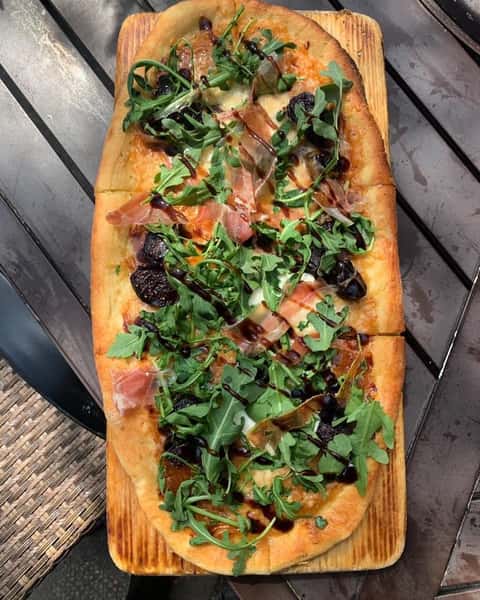 Serrano Ham, Figs, Mozzarella & Arugula