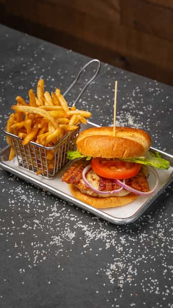 Turkey bacon burger