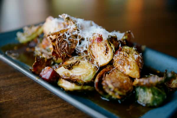 FIRE ROASTED BRUSSELS SPROUTS