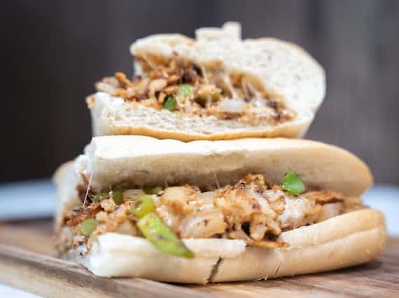 Chicken Philly Steak sub. W/ fries