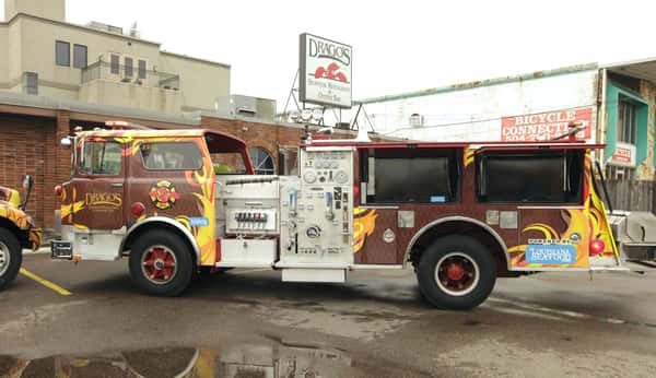 Drago's firetruck and tvs