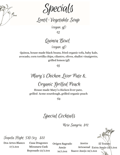 mary's chicken liver pate, vegan soup