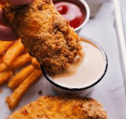 Chicken Tenders and fries
