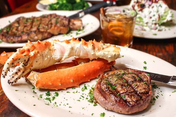 Filet Of Beef And King Crab*