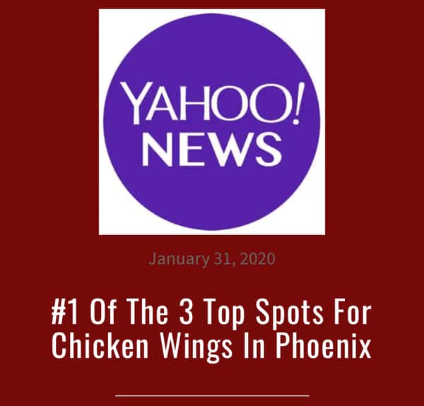 Top 3 spots for chicken wings in phoenix