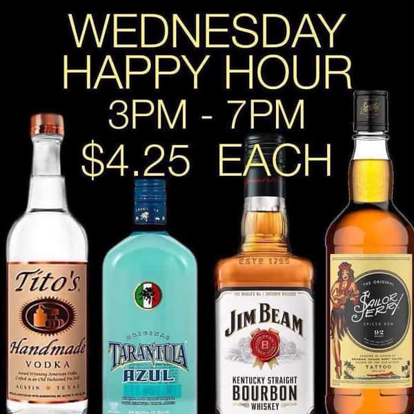 WEDNESDAY HAPPY HOUR