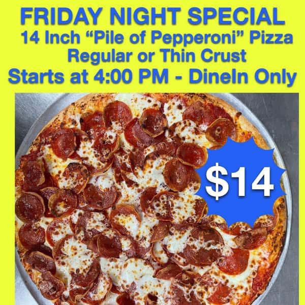friday pizza special