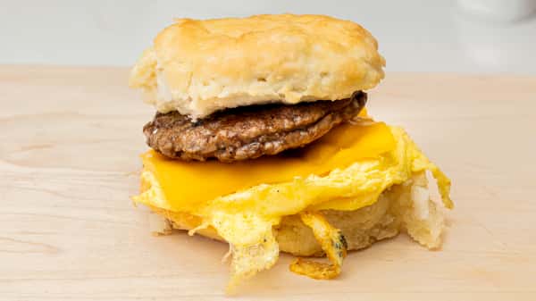 Turkey Sausage And Egg Biscuit