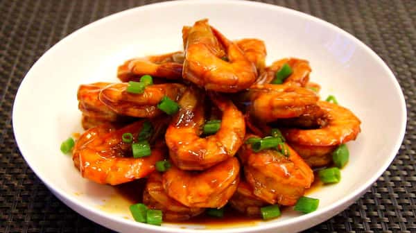 Soy Sauce Prawns （With Shell)豉油王大虾