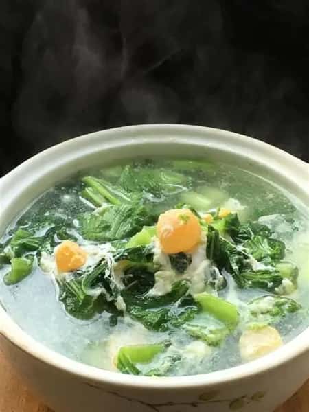Salty Egg Mustard Tofu Soup咸蛋芥菜豆腐汤