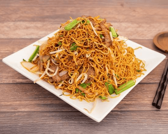 Bean Sprouts & Soy Sauce Chow Mein wBeef