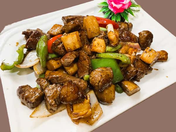 Beef Steak with Black Pepper 黑椒牛排粒