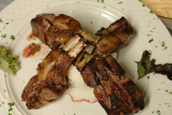 Ribs in a platter