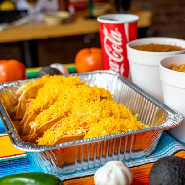 tray of food
