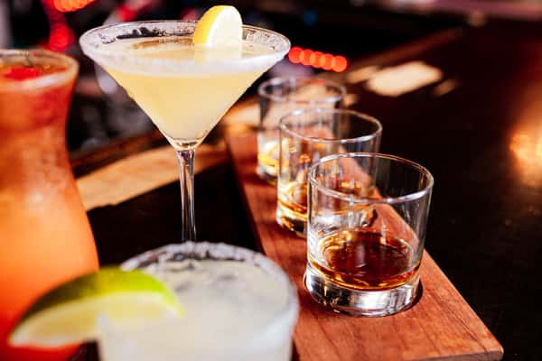 Whiskey Flight and Kentucky Sidecar cocktail