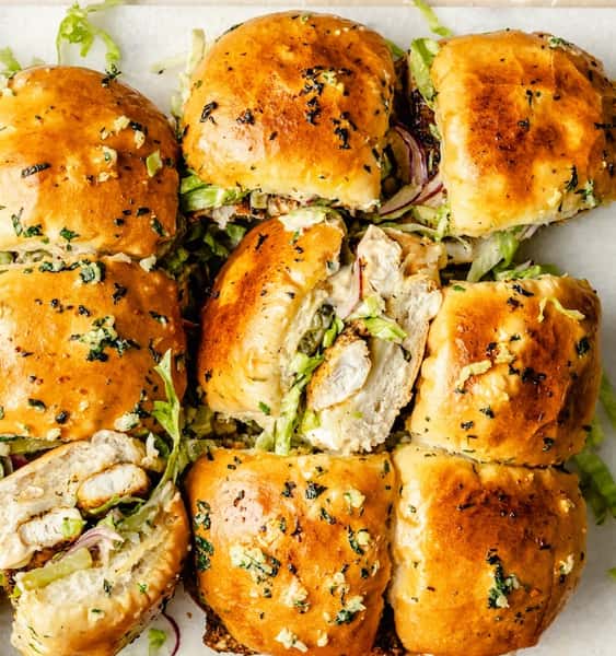 Blackened Chicken Pull-Apart Party Sandwich