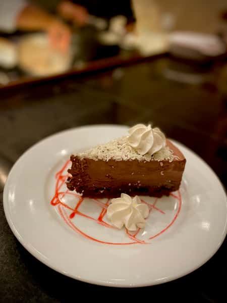 Chocolate Mousse Tort on a Flourless Chocolate Graham Crust