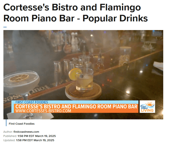Cortesse's Bistro and Flamingo Room Popular drinks