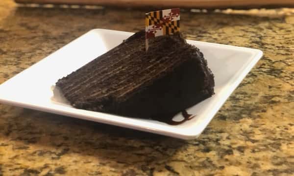 Smith Island Peanut Butter Chocolate Cake