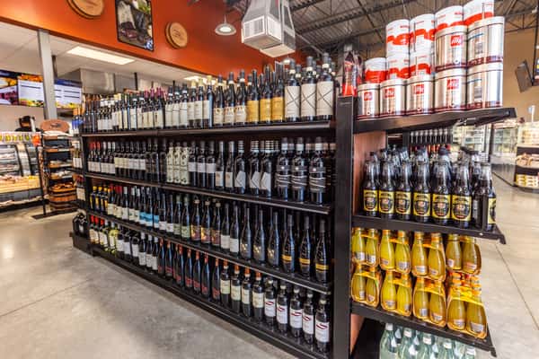 Display of wines
