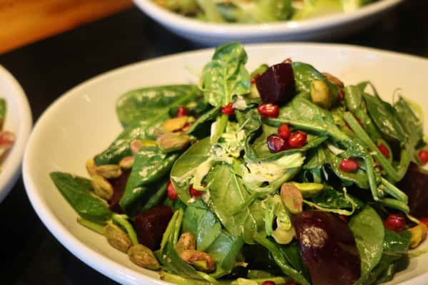 Pomegranate Beet & Brussels Salad