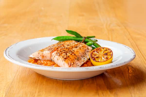 Maple Bourbon Glazed Salmon