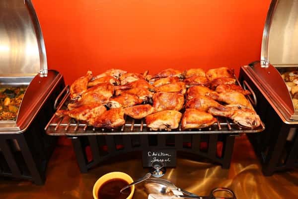 Chicken in the grill