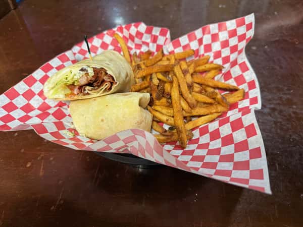 BLT Wrap & French Fries