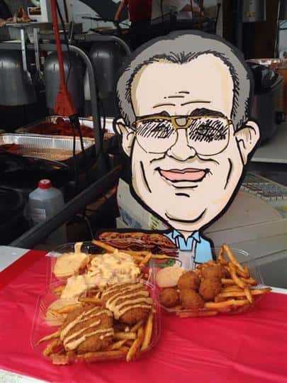 Arabi's cut out next to food