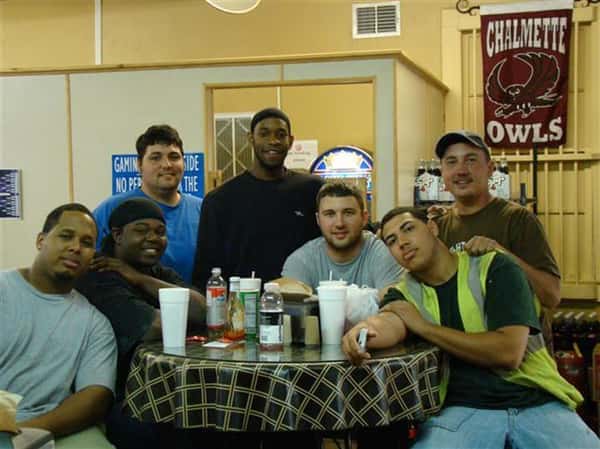 Group of people smiling for a photo