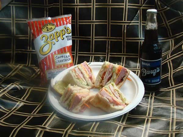 Sandwich cut into 4's