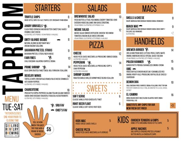 Fall/winter Menu 