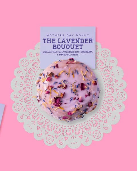 The Lavender Bouquet Donut