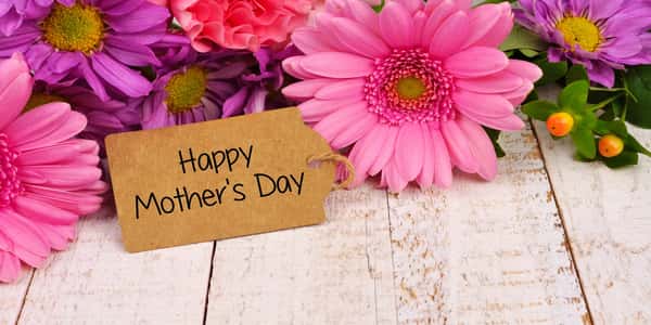 Happy Mother's Day with flowers