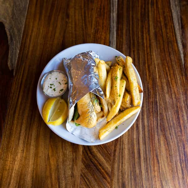 *Fried Cod Gyro